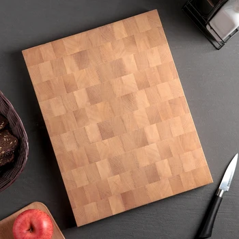 

End cutting board "Lux", made of solid birch, 40 × 30 × 3.5 cm