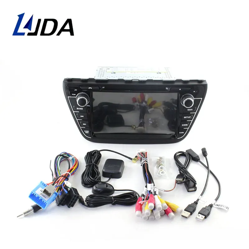 LJDA Android 9,0 автомобильный dvd-плеер для Suzuki SX4/S Cross 2013- gps Навигация стерео 2 Din автомагнитола 4G+ 64G Мультимедиа DSP