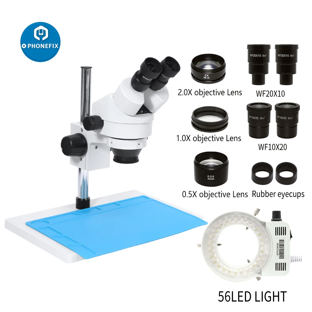 3.5x180x Industrial Binocular Stereo Microscope Magnification