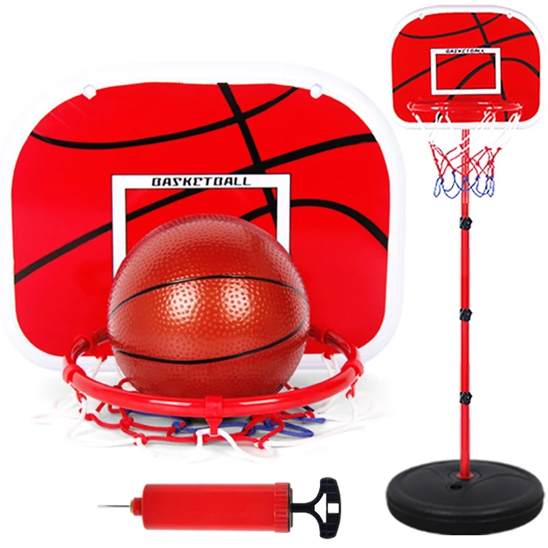 

Basketball Stands Height Adjustable Kids Basketball Goal Hoop Toy Set Basketball for Boys Training Practice Accessories