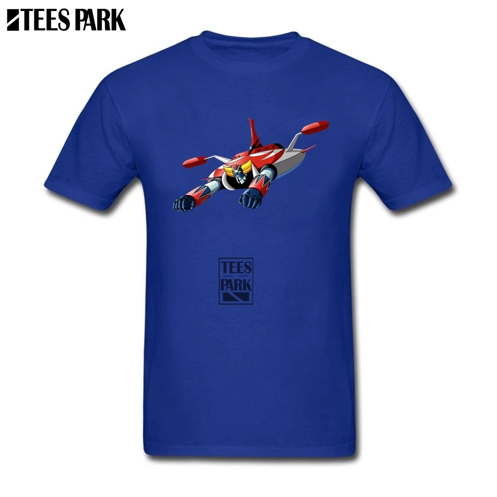 Casual T Shirts Actarus UFO Robot Grendizer Funny Adult 100% Cotton Short Sleeve Tees Shirt Plus Size Men High Top Fun | Мужская одежда
