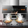 900mm Side suction range hood small household range hood automatic cleaning 22 m³ Big Suction Household Extractor Hood 1