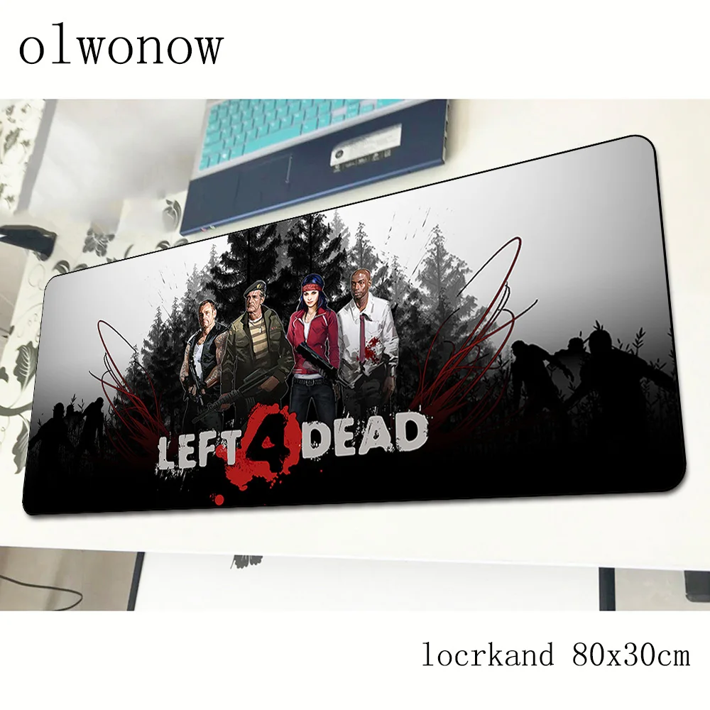 Left 4 Dead pad mouse xl большой компьютерный геймер Коврик для мыши 800x300x2 мм padmouse Kawaii Коврик Для Мыши Эргономичный гаджет коврики для Кабинета