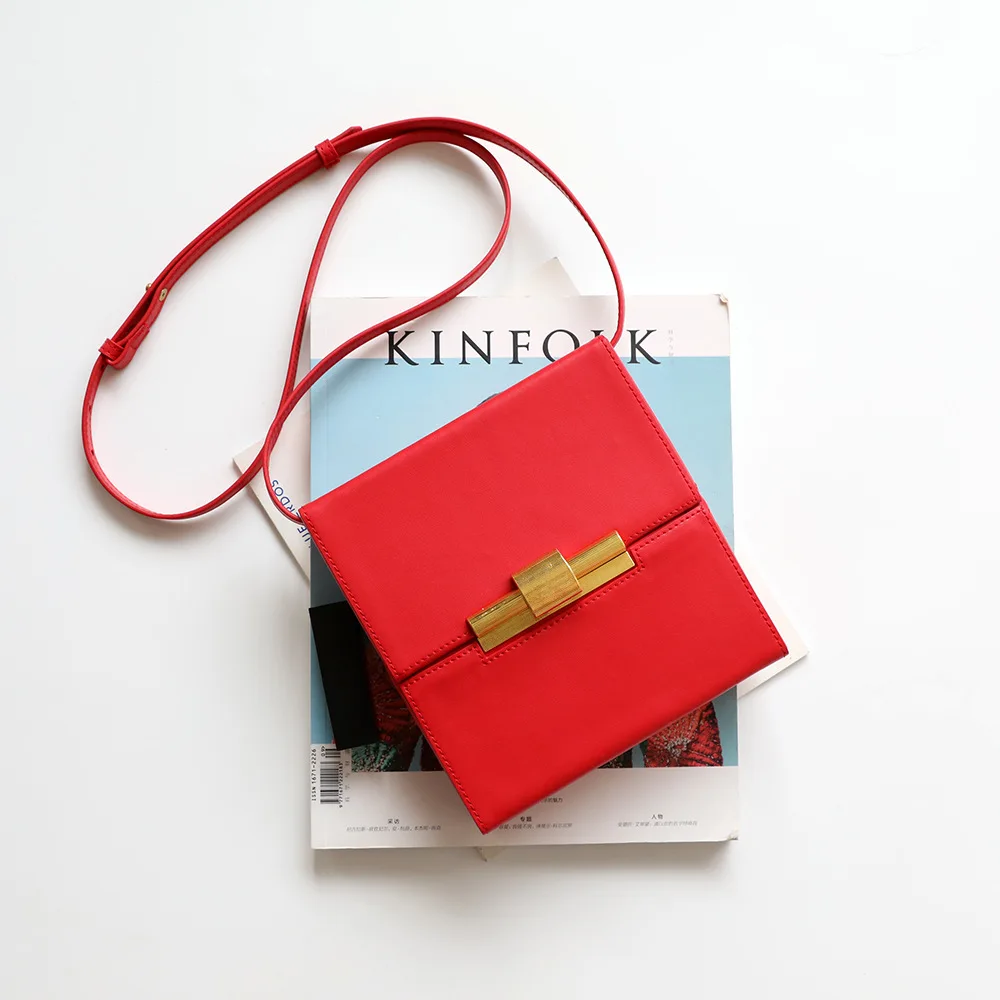 Модные роскошные сумки из коровьей кожи, женские сумки, дизайнерские сумки высокого качества из натуральной кожи, сумки через плечо для женщин, s Bolsas Feminina - Цвет: Red