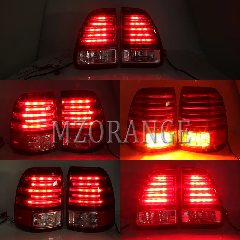 MZORANGE 1 Set Car Tail Light For Lexus LX470 1998-2003 LED Rear Brake Light Rear Bumper Lamp Stop Lamp