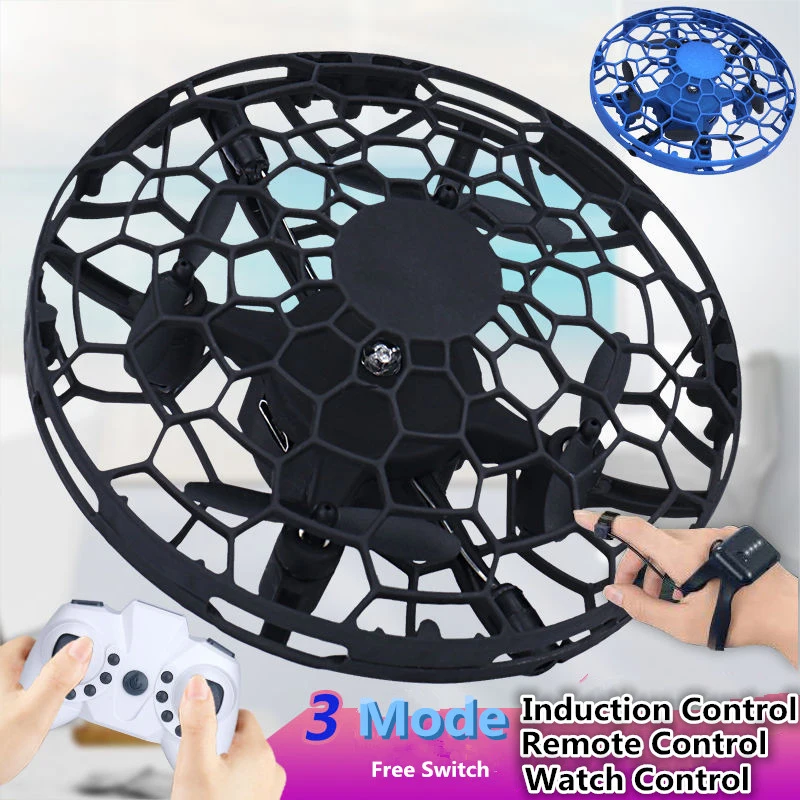 Электронный НЛО FlyingHand контроль индукции RC игрушка Дрон анти-осенний родитель-ребенок Взаимодействие 3D рулон внутри снаружи детская игрушка
