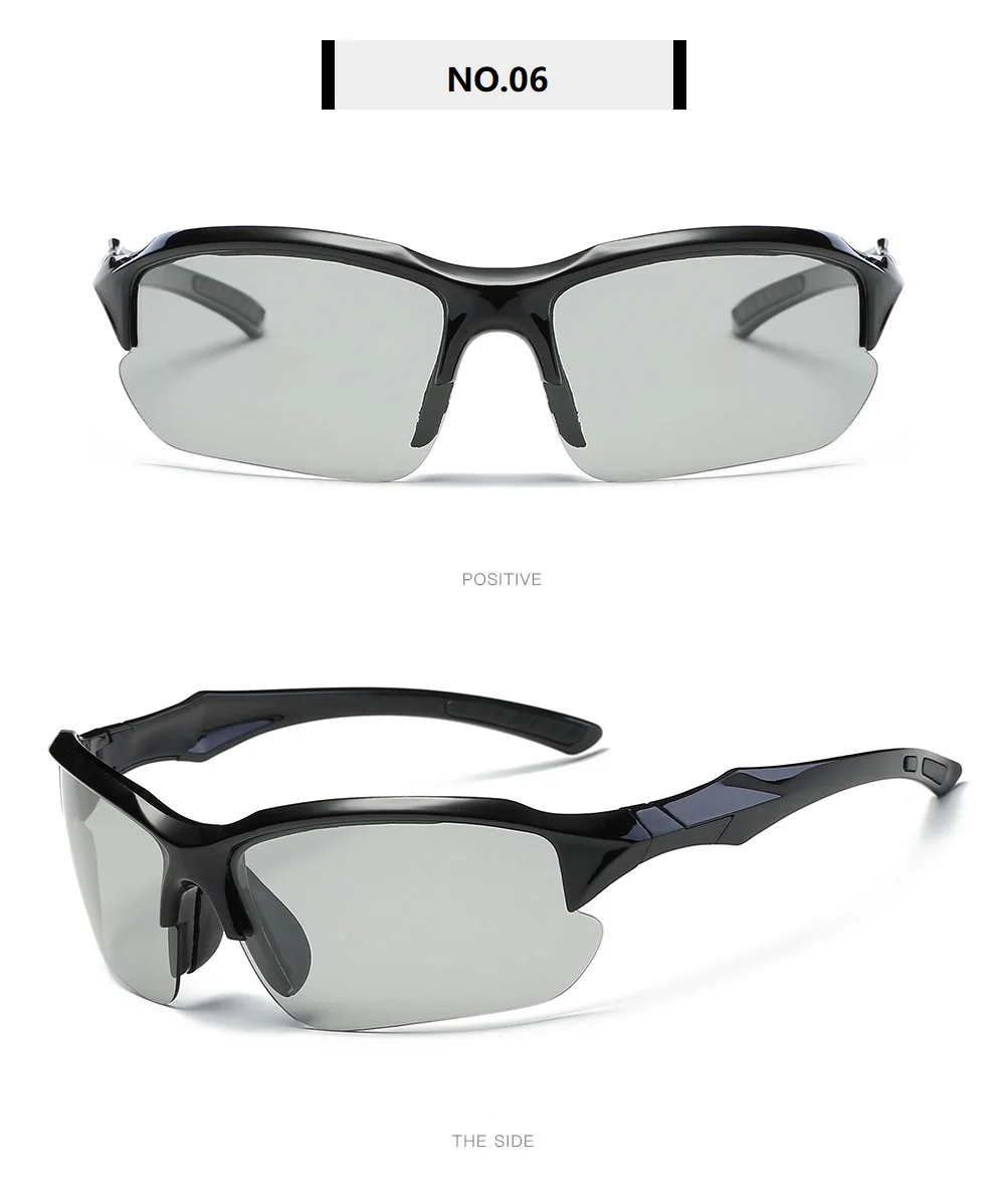 Спортивные солнцезащитные очки для мужчин, ветрозащитные, уф400, для бега, вождения, рыбалки, гольфа, бейсбола, софтбола, пеших прогулок, поляризационные очки для женщин - Цвет линз: NO.06
