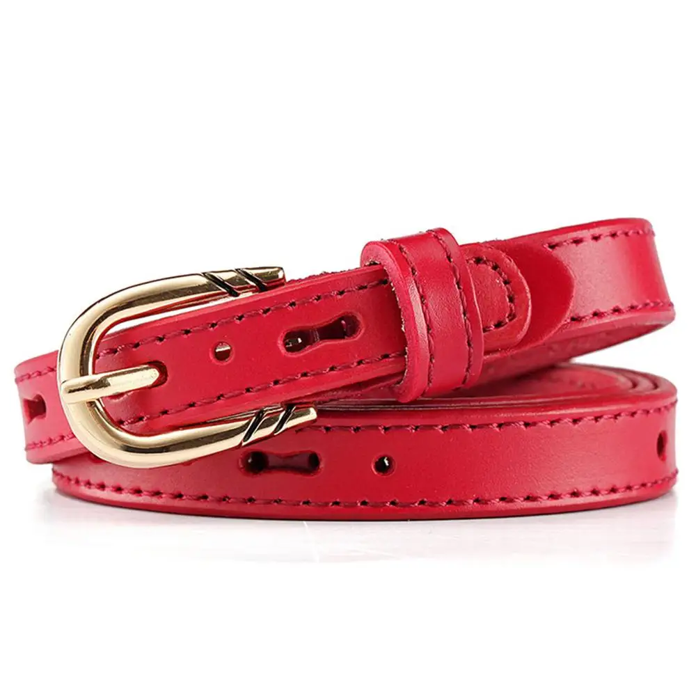 Rose Red AKTRIS женские Качественные платья из натуральной кожи с поясом Декоративные Женские поясные ремни Женская Пряжка металлический ремень для женщин FCO186 - Цвет: Rose Red