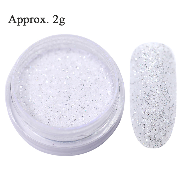 Nail Powder Glitter Sugar Sparkling Dust Hair Wool Pigment Shinning Nail Art Decoration Tips Gradient Crhome