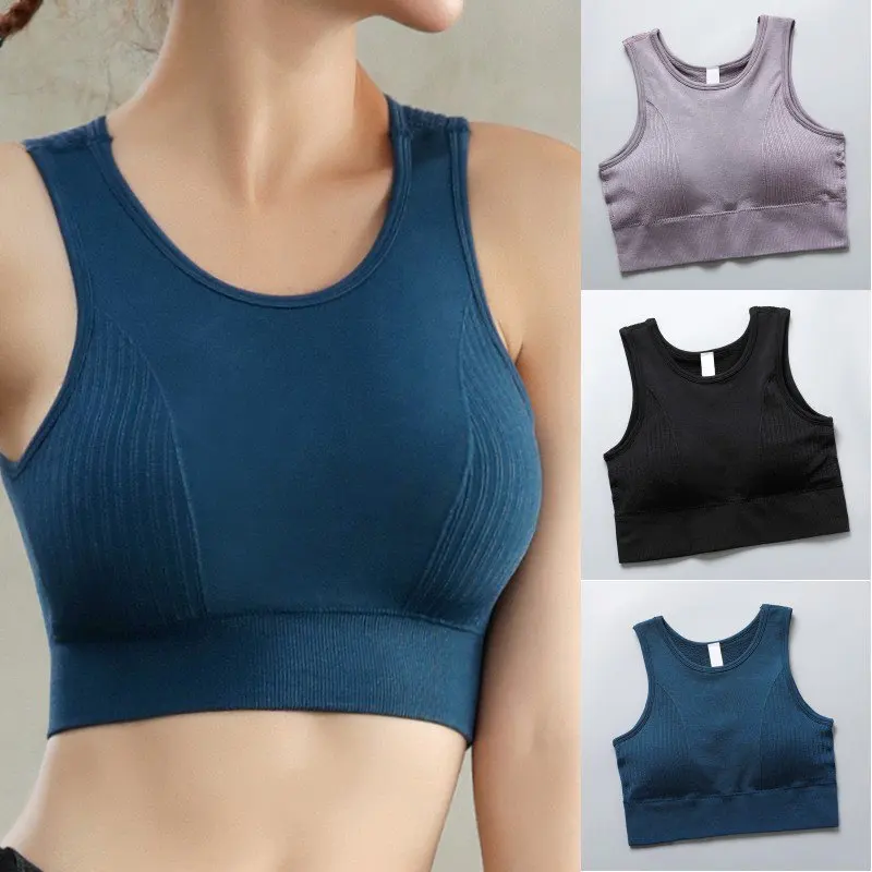 Женские бюстгальтеры бесшовные для тренировок фитнеса женщин бега укороченные