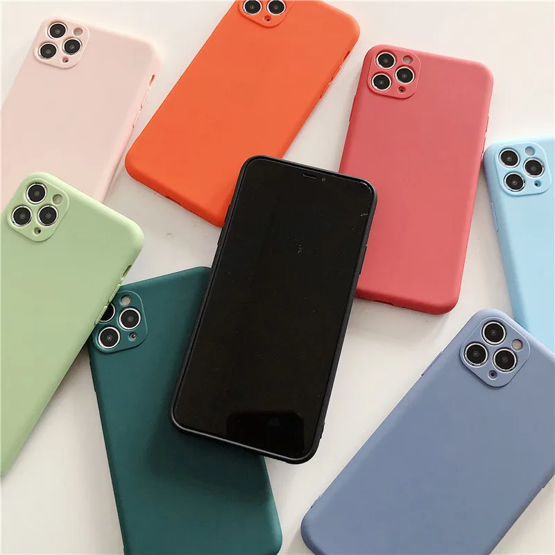 Роскошный мягкий силиконовый чехол для телефона iPhone 11 7 8 Plus X XS XR iphone pro max Max