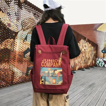 

Street Hip Hop Japanese Schoolbag Women's Student Korean Fashion Couple Shoulder Bag Teenager Junior High School Campus Backpack