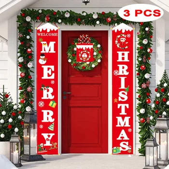 

Merry Christmas Porch Banner Christmas Outdoor Decoration For Home ing Pendant Christmas Ornament 2019 150CMx25CM