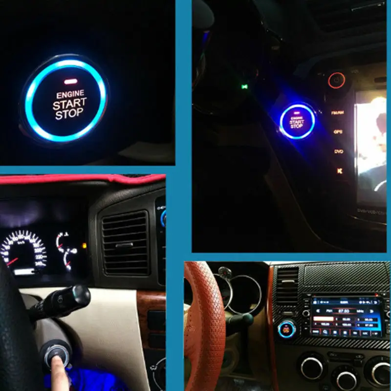 Start Push Button Remote Starter Keyless Entry 9pcs Car SUV Alarm