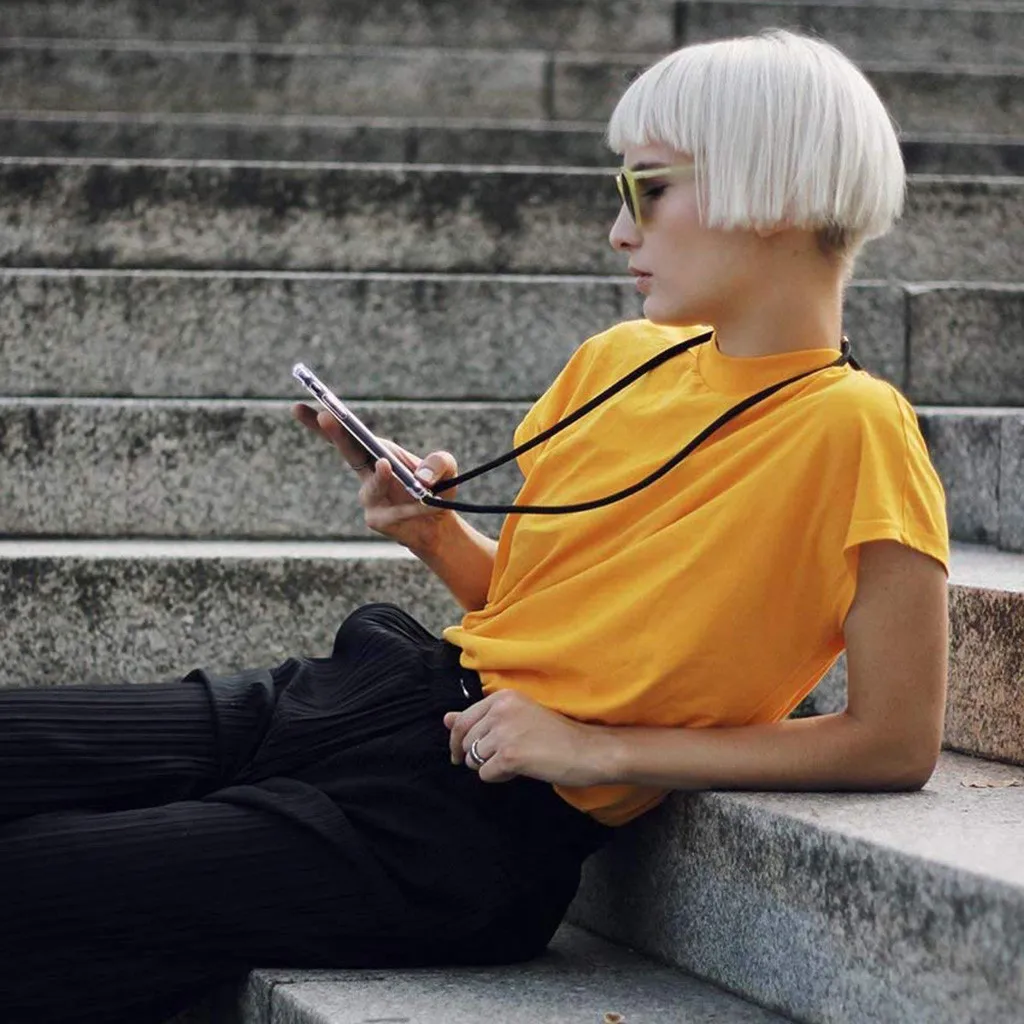 Чехол для телефона Beautyss для samsung S8 S9 Plus S10 E Plus с ремешком ремень для телефона ожерелье наплечный канат шнур прозрачный ТПУ