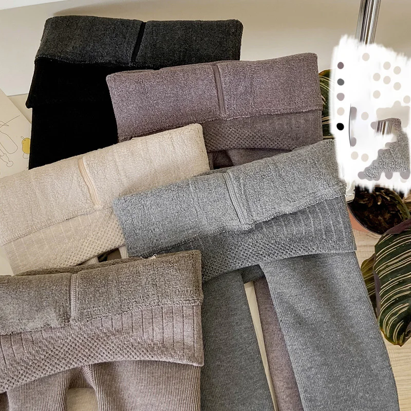 Girls Warm Fleece Leggings Kids Skinny Pants