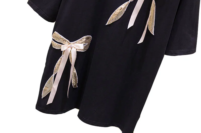 Весенне-летнее женское платье размера плюс, обхват груди 158 см, 5XL, 6XL, 7XL, 8XL, 9XL, женская футболка черного, белого, розового цветов