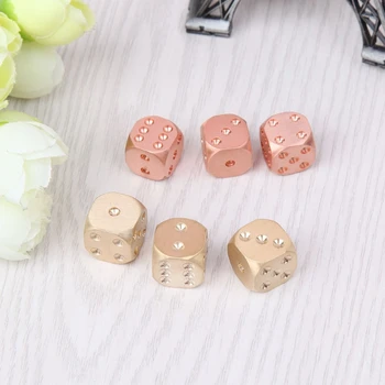 

Copper Alloy Dice Polyhedral Metal Solid Club Bar Game Tool Lucky Brass Dices