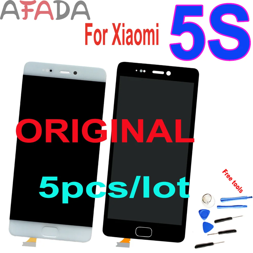 5 шт. 15 &quotОригинальный ЖК-дисплей для Xiaomi Mi 5S Mi5S сенсорный сенсор дигитайзер