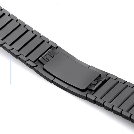 Black Для Apple Watch Series 5 4 3 2 1 из нержавеющей стали, ремешок с пряжкой-бабочкой для часов iWatch 44 мм 40 мм 42 мм 38 мм - Цвет ремешка: Black