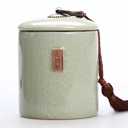 for jin jun mei 3 Керамическая чайная коробка керамика для зеленого чая/tie guan yin/jin juan mei контейнер для хранения чая caddy кофе 1 шт - Цвет: for jin jun mei 3