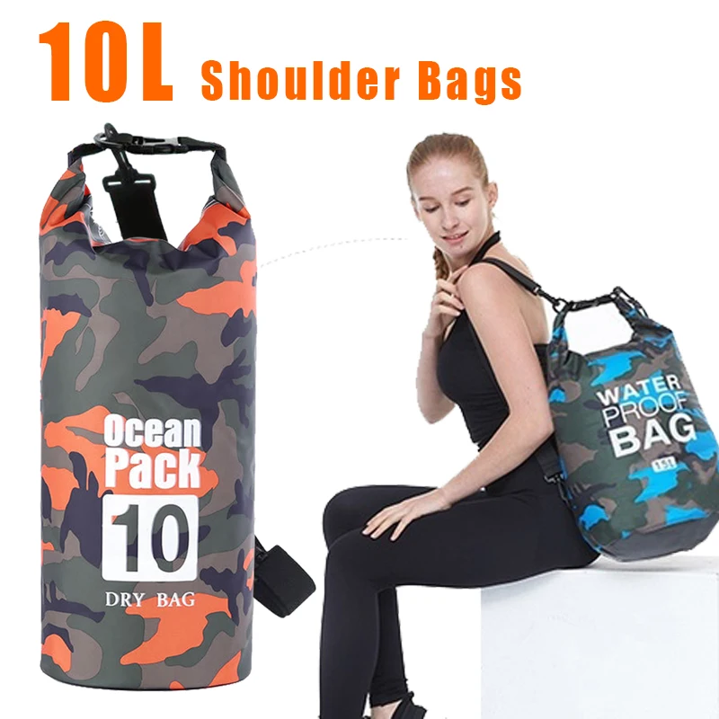 ПВХ водонепроницаемая сумка камуфляжная портативная Рафтинг для дайвинга сухая
