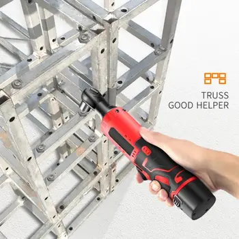 

Practical Electric Ratchet Wrench 65Nm Right Angle Service Power Tools Electric Wrench Portable Durable Disassembly Silicone