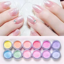 Голографическая пудра для ногтей порошок для пыли без лампы выздоровление 10 г натуральный сухой дизайн ногтей украшения Маникюр блеск