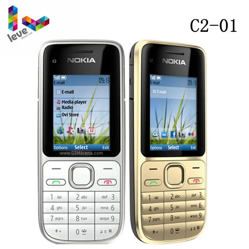 Original Nokia C2 C2-01 Unlocked GSM Mobile Phone English&Arabic&Hebrew&Russian Keyboard Used Cellphones Original Nokia C2 C2-01 Unlocked GSM Mobile Phone English&Arabic&Hebrew&Russian Keyboard Used Cellphones