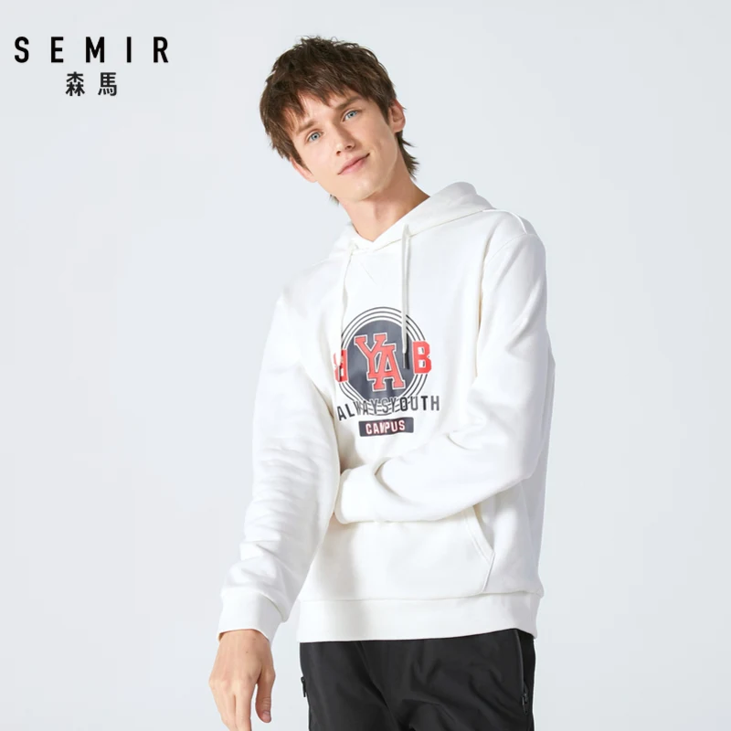 SEMIR толстовки мужские Осень с капюшоном мужской студенческий красивый корейский тренд голова спортивная куртка