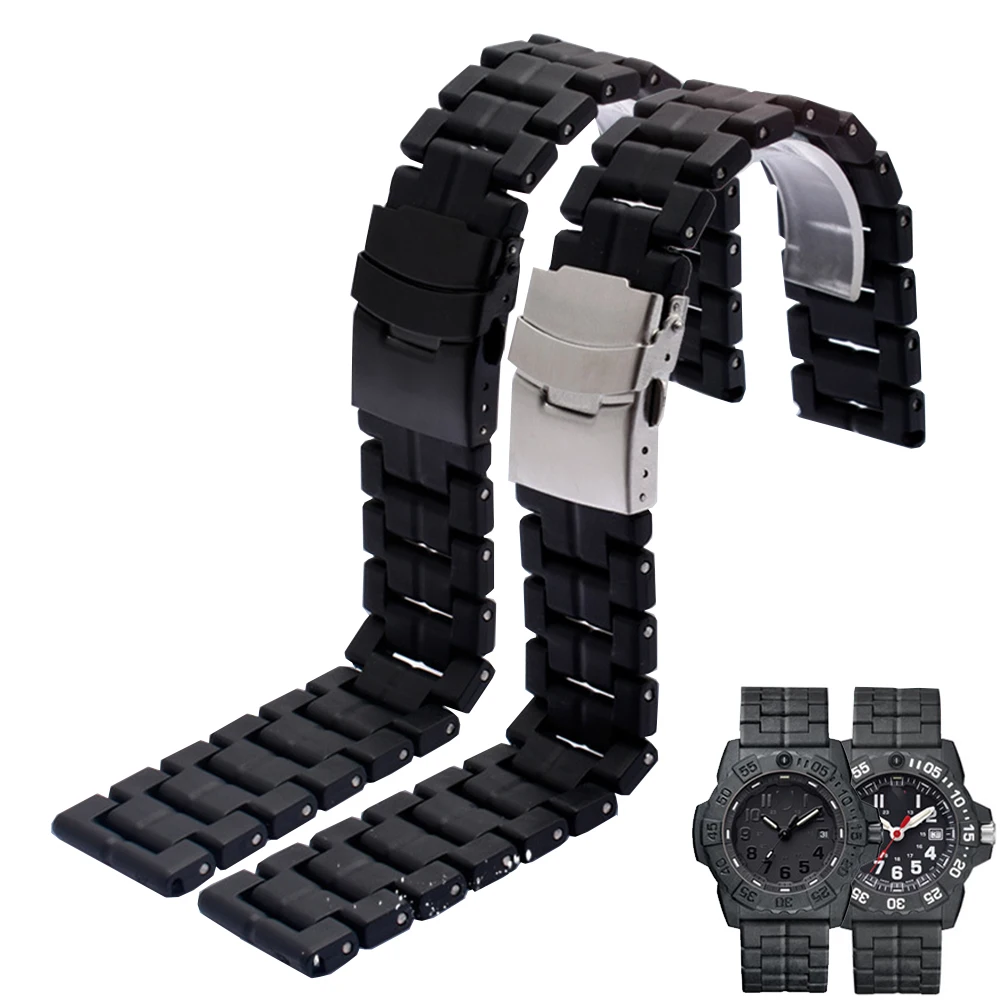 Cinturino Per Orologio In Fibra Di Acciaio Di Plastica Da 23Mm Per Cinturino Da Polso Luminox 3050 3080 3150 8800 6402 Accessori Per Bracciale Sportiv