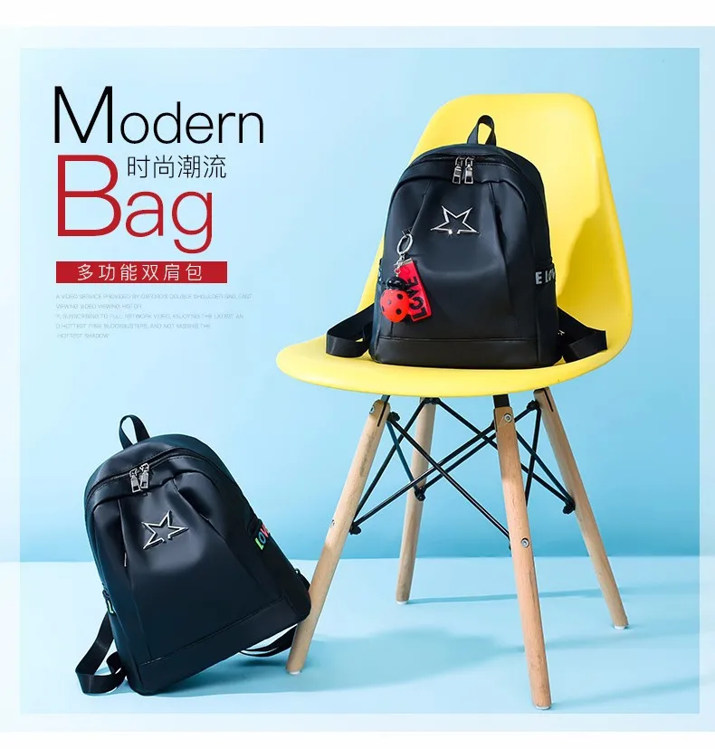 

Shoulder Shoulder Bag Women's 2019 New Style Korean-style Nylon Five-pointed Star Multi-functional Bag Casual Outdoor Fashion Tr