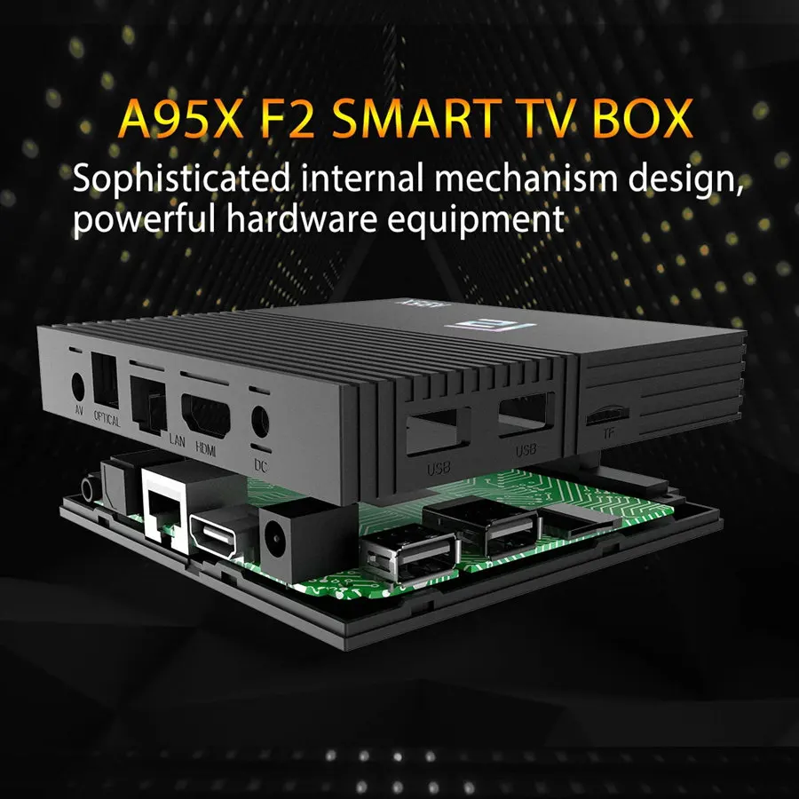 A95x F2 Smart Tv Box Android 9.0 4 G 64Gb Netflix HD 4K Tvbox A95XF2 H.265 BT4.2 WIFI 2.4/5G Google