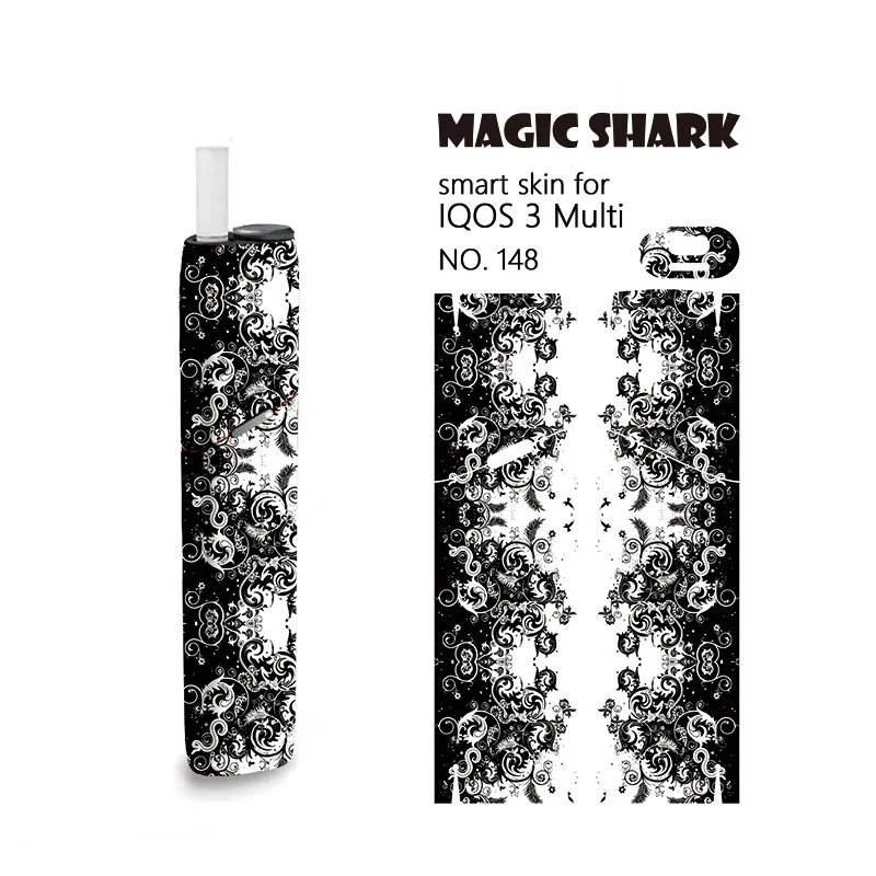 Magic Shark New Stylish Eye Shoe PVC Stereo Sticker Case Cover Film For IQOS 3 Multi IQOS3 Multi E Cigarette - Цвет: 148