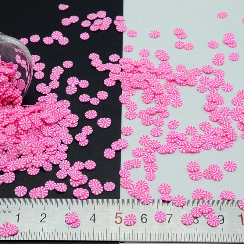 5mm 100g 100 г/лот Полимерная глина для изготовления игрушек конфеты брызгает прекрасные конфетти для рукоделия, DIY конфетти - Цвет: 5mm 100g