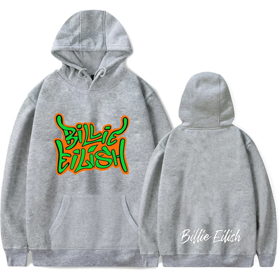 Billie Eilish уличная толстовка с логотипом, Толстовка для женщин и мужчин, толстовка, Одежда Harajuku, повседневные толстовки в стиле хип-хоп, Kpop, толстовки