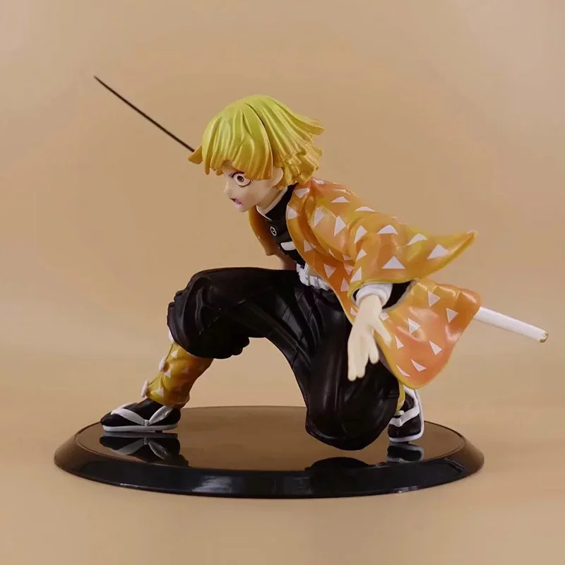 Аниме 1/8 масштаб окрашенная фигура демон убийца Kimetsu No Yaiba Agatsuma Zenitsu фигурка ПВХ игрушка Brinquedos 15 см
