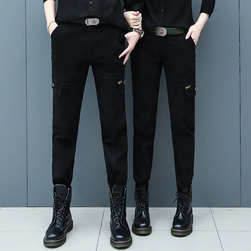 

Tactical Cargo Pants Joggers Autumn And Winter Ladies Small Straight Overalls Army Military Trousers Cotton Casual Pants
