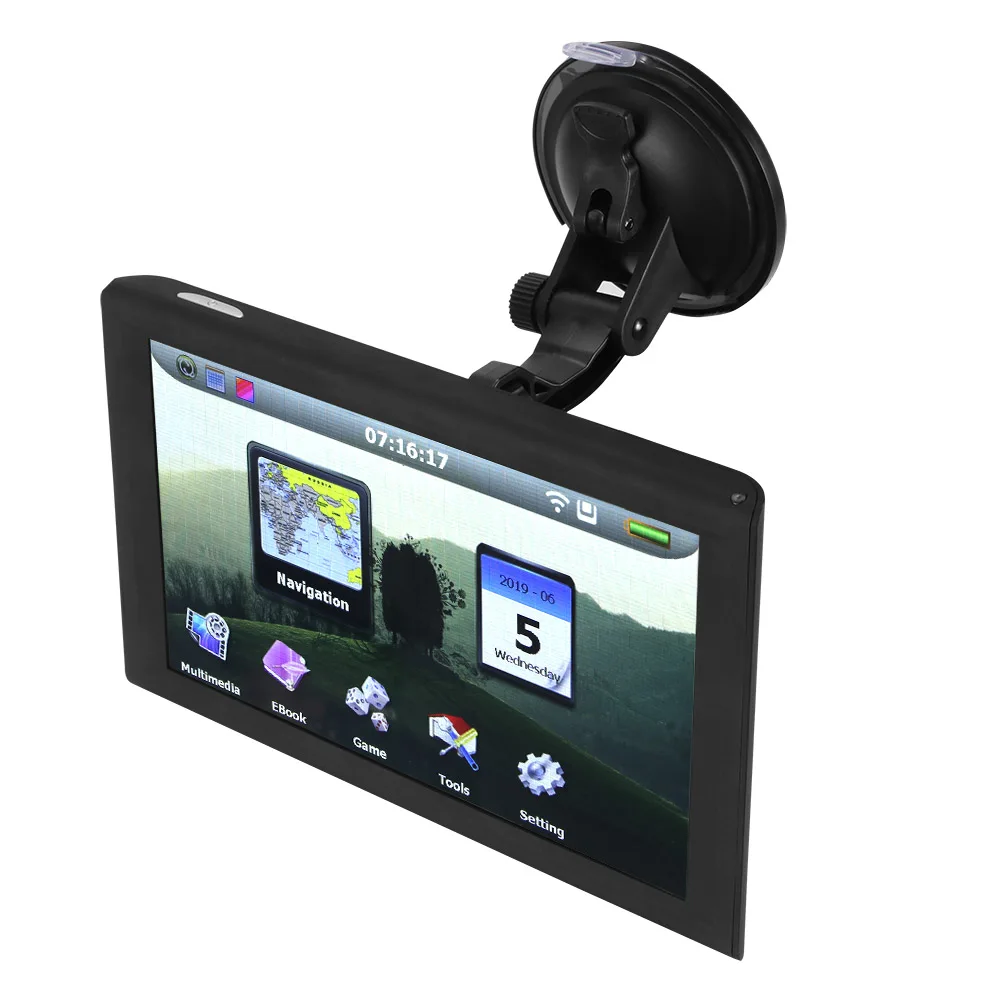 

Practical Mini USB map navigator 9 inch Navigator Truck Bus Auto GPS Navigation Capacitive EU Map multi media functions txt