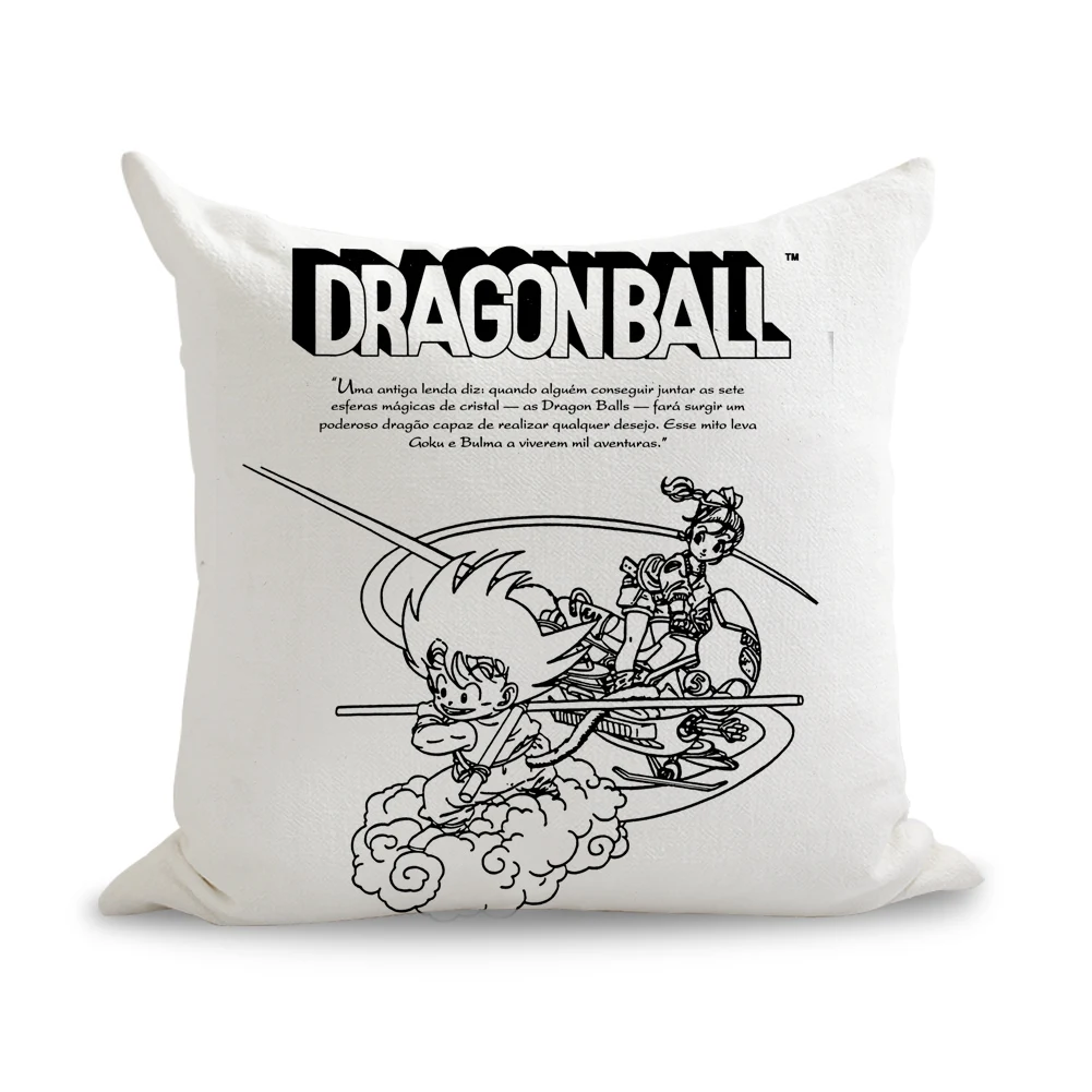Зеленый Акира Торияма Dragon Ball Comics Goku подушки льняной диван сиденье подушечка диванная подушка домашний Декор подарок - Цвет: Зеленый