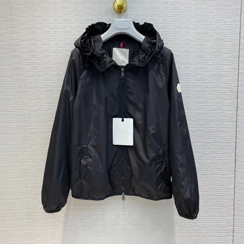 

Luxury High-end Sun Protection Jackets Coat Women 2020 New Spring Summer Thin Jackets Hooded Solid Color Zipper Fly Casual Coats