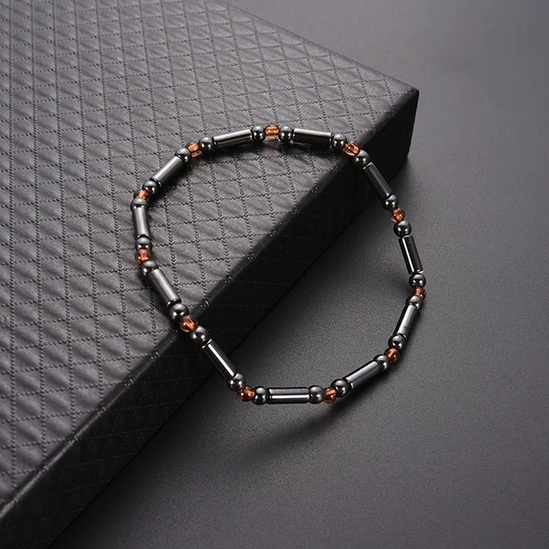 New Women's Feet Magnetic Black Stone Anklet Casual Clothing Hundred Matching Accessories