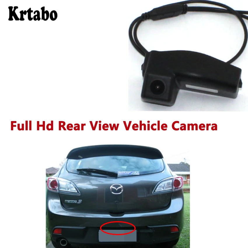 Krtabo Hd резервная камера обратного парковки для мазда3 Maxx хэтчбек(Австралия) 2009~ 2011 ночного видения Автомобильная камера заднего вида камера