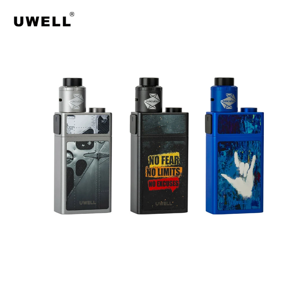 Оригинальный набор блоков Uwell с блоком модом 90 Вт 15 мл Nunchaka RDA 0 3 Ом вейп-комплект
