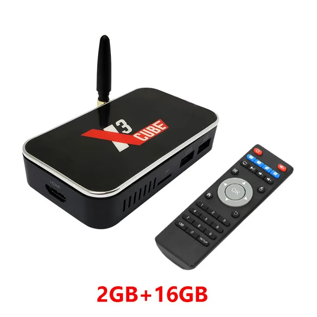 Ugoos X3 Cube Android Tv Box Amlogic S905x3 Android9.0 LPDDR4 2GB16GB 2.4G5G wifi LAN RJ451000M телеприставка H.265 8K MediaPlayer - Цвет: 2GB 16GB Tv Box