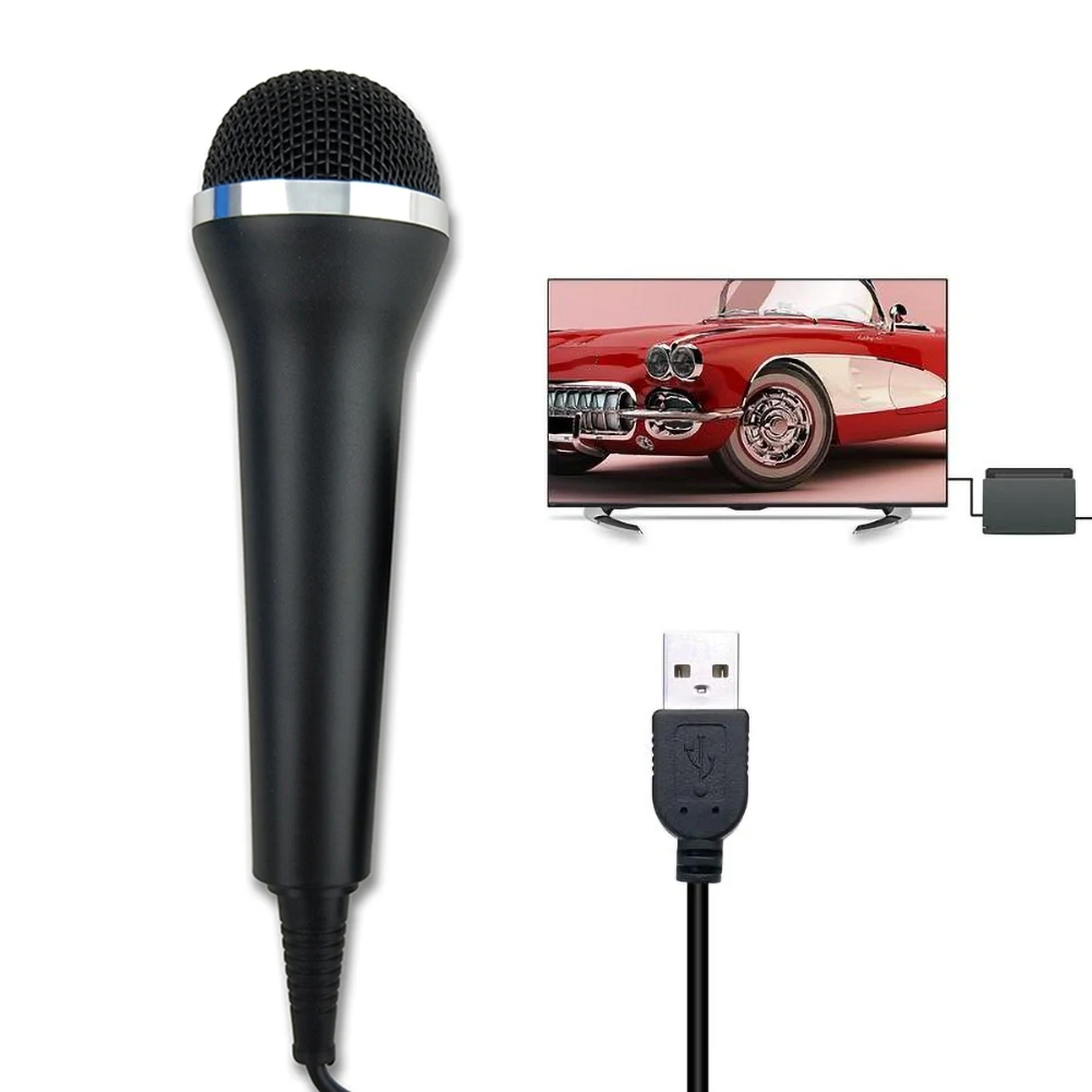 Портативный Проводной USB микрофон, микрофон для игры, микрофон для nintendo Switch/wii/PS4/PC караоке, мини-практичный Поющий микрофон