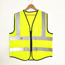 50 Pieces High Visibility Reflective Vest Jacket Fabric Construction Security At Night For Worker