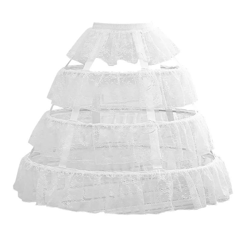 Adjustable Hoop Petticoat Crinoline Lace Underskirt underskirt lining,lolita underskirt