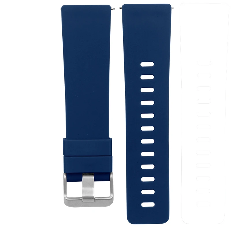 Замена силиконовые часы ремешок Браслет для Fitbit часы Versa ENA88 - Цвет: Синий
