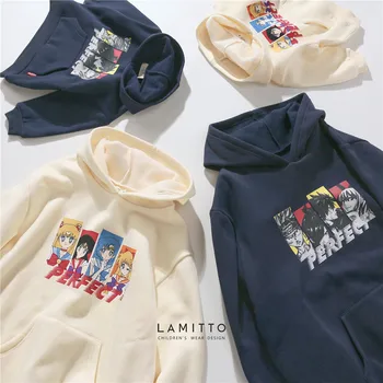 

Tonytaobaby Autumn and Winter Clothing New Boys and Girls' Children's Clothing Handsome Cartoon Character Hip Hop Fleece Hoodie